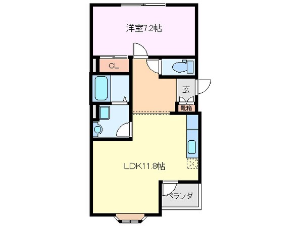 グランバードⅡの物件間取画像